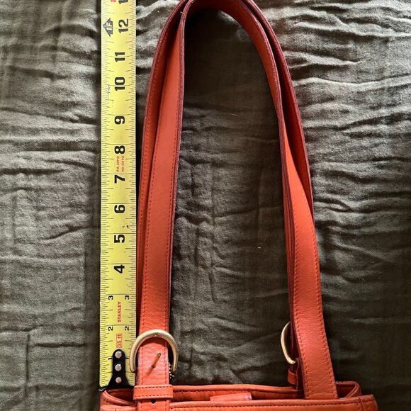 Coach Vintage 4157 - Orange Leather Bag - Picture 7 of 13